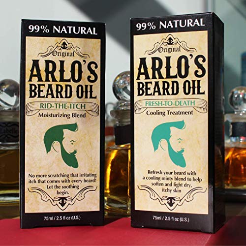 Arlo Natural Coconut Oil Beard Oil 2.5oz Pack of 3 for Soft Healthy Beards - Image 9
