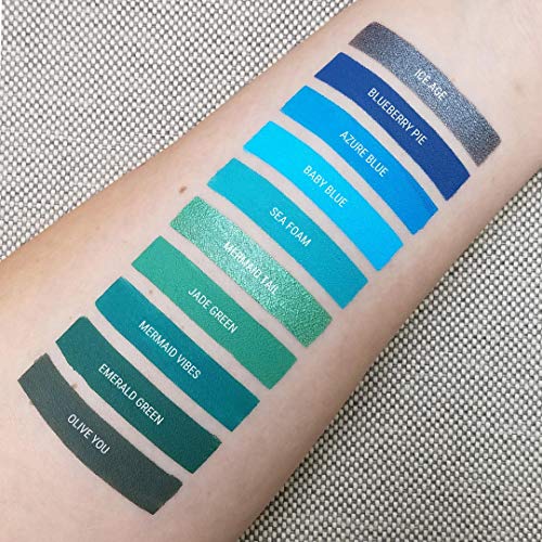 Aromi Baby Blue Matte Liquid Lipstick 0.14 oz Waterproof Vegan Light Sky Blue - Image 6
