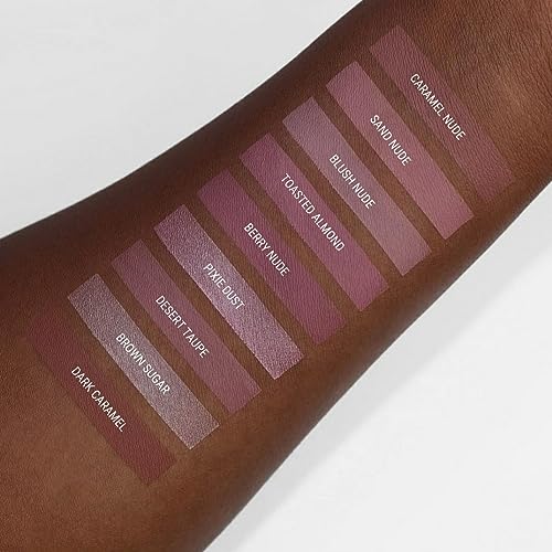 Aromi Light Brown Frosty Nude Shimmery Metallic Liquid Lipstick 0.14 oz Vegan Handmade - Image 3