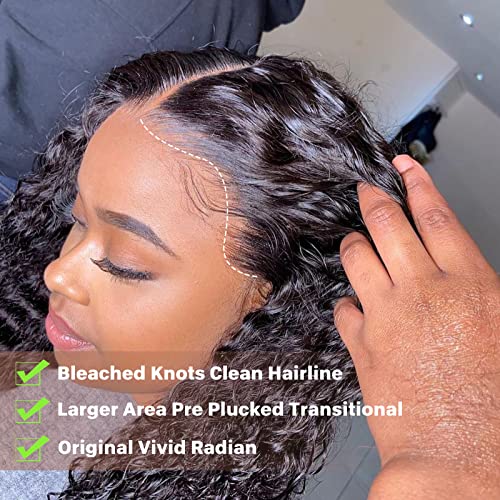 Atina Hair 14 Inch Kinky Straight Lace Front Wig Pre-Plucked Bleached Knots - Image 6