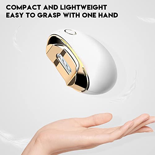 Automatic Electric Nail Clipper with USB Cable,360 Degree Rotating Head Electric Nail Cutter for Adults ABS Prevent Splatter File Function Small Automatic Nail Cutter for (White) - Image 3