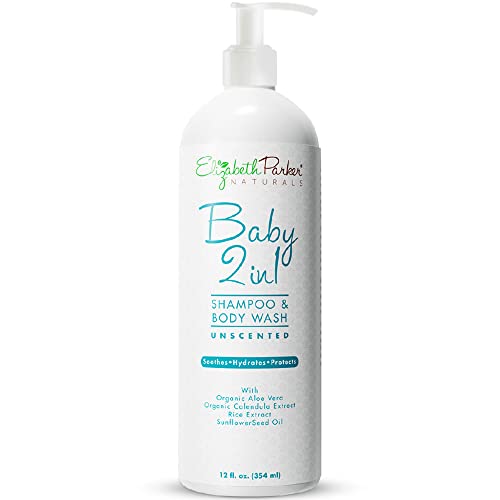 Baby Body Wash & Shampoo - Toddler Wash for Sensitive & Delicate Skin - Hypoallergenic & Fragrance Free Baby Shampoo - Tear Free Shampoo - Moisturizing Baby Wash & Shampoo 12oz