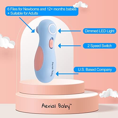Baby Nail Trimmer Electric for Babies Toddler Infant Baby Needs Baby Nail Clippers Baby Manicure Set for Baby Toddler Nail Clippers Newborn (Yellow) - Image 5