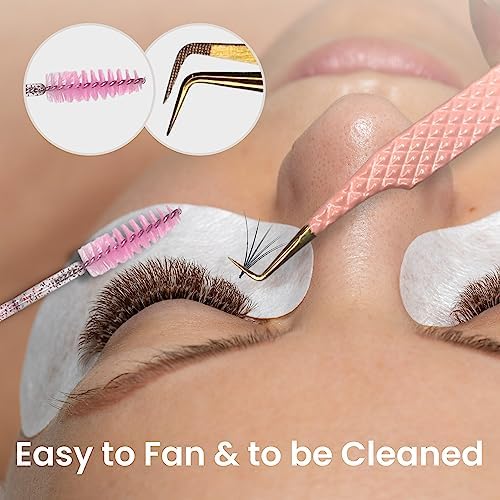Limited Edition Baby Pink 90 Degree Lash Tweezers for Precision Application - Image 6