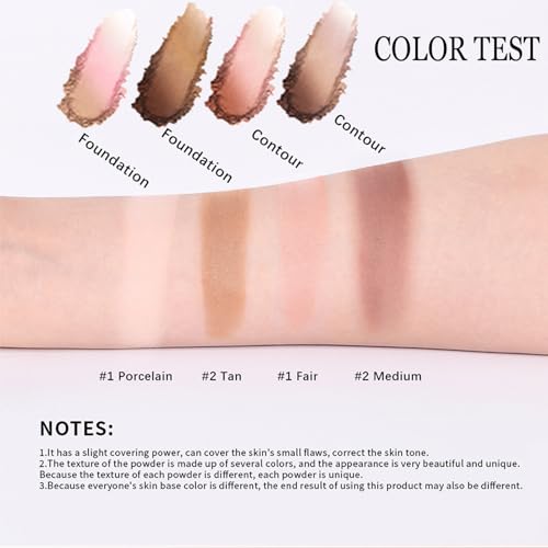 Fair Tone Baked Powder Foundation and Contour - Light Sheer Coverage, 0.35 oz - Image 7