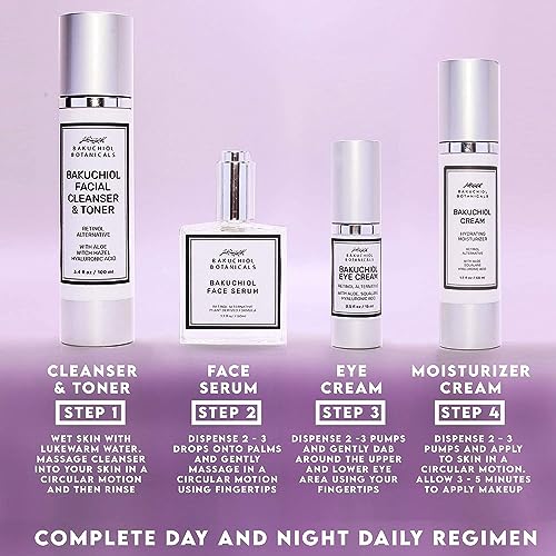 Bakuchiol Moisturizer Cream 1.7 Oz - Natural Retinol Alternative with Squalane and Aloe - Image 3