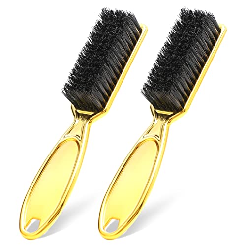 Barber Blade Cleaning Brush Hair Clipper Brush Nail Brush Tool for Cleaning Clipper(Gold)