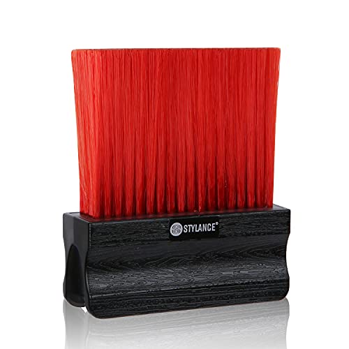Barber Neck Duster Brush for Hair Cutting, Soft Household Hair Neck Cleaning Brush, Professional Salon Tool (Black Brown)