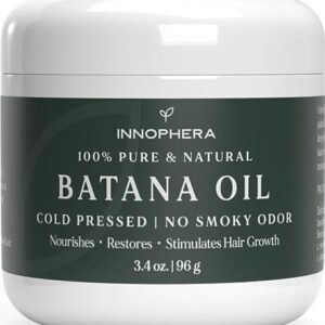 Batana Oil for Hair Growth ‒ Cold Pressed with No Smoky Odor ‒ 100% Pure & Natural from Honduras ‒ Nourishes & Restores Hair ‒ Stimulates Hair Growth ‒ 3.4 oz.