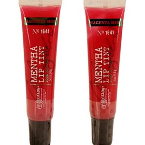 Bath And Body Works Bigelow Set of Two (2) Mentha Lip Tint 5 oz Magenta Mint