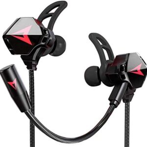Battle Buds Pro Wired Gaming Earphones Black Dual Mic Mute Volume Control for Mobile Switch Xbox PS PC