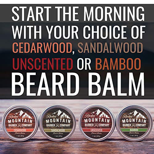 Beard Balm Variety Pack - 4 Beard Balm Samples (1 oz each) Made with Natural Oils, Butters & Rich in Vitamins & Minerals - Argan Oil, Shea Butter, Coconut Oil, & Jojoba Oil - Image 5