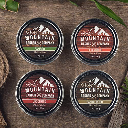 Beard Balm Variety Pack - 4 Beard Balm Samples (1 oz each) Made with Natural Oils, Butters & Rich in Vitamins & Minerals - Argan Oil, Shea Butter, Coconut Oil, & Jojoba Oil - Image 6