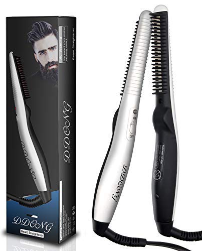 Beard Straightener Comb,Hot Comb,Quick Electric Heated Brush Beard Styler for Men, Travel Portable Styling Comb beard iron, Beard Straightening Brush