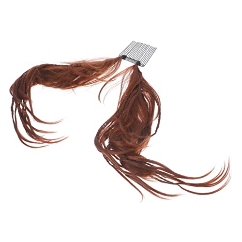 Beaupretty 5pcs wig hair bumps for volume insert french braid tool bump it ponytail hair clip hair toppers for women real human hair European and American top hat high temperature wire Miss - Image 7