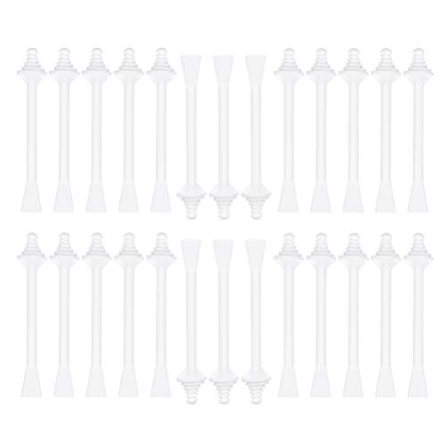 Beaupretty 80pcs Disposable Wax Applicator Hair Removal Waxing Spatulas Ear Wax Applicator Nasal Cleaning Kit Nose Wax Stick Hair Removal Wax Rod Nasal Hair Removal Stick Remover White 2 in 1