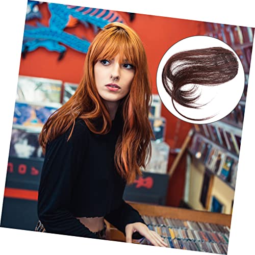 Beaupretty Piece Clip in Hair Bangs Wig with Bangs Side Hair Extension Clip on Clip in Hair Extensions Real Human Hair Black Hair Clips Hair Toppers for Thinning Hair Front Small Women's - Image 8