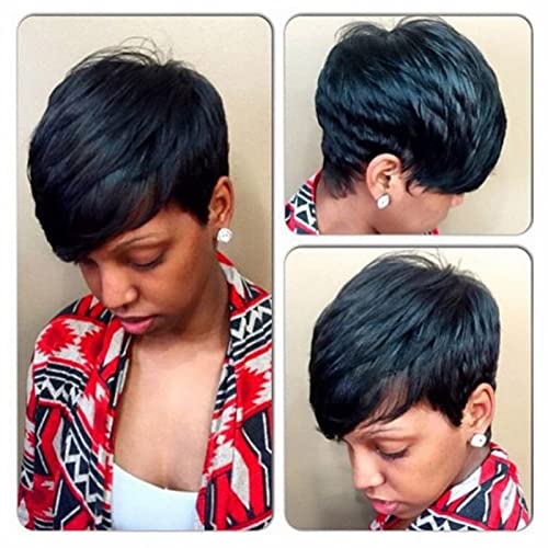 Beauty Short Straight Hair Border Commerce Hot Black curly wigs for black women headband wig curly mal wig bly hair red synthetic lace front wig - Image 4