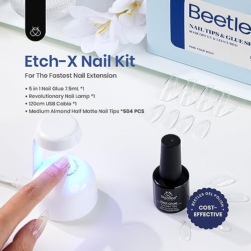 Beetles Gel Nail Extension Kit 6 Halloween Colors Polish and Accessories Included - Image 3