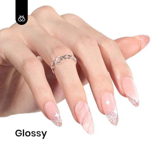 Beetles Gel Nail Polish 1 Pcs 15ml 0.51 FL.OZ Rose Gold Reflective Pink Glitter Gel Polish Dazzling Princess Soak Off U V LED Gel Polish Nail Art Design Manicure Salon DIY Salon Gel - Image 4