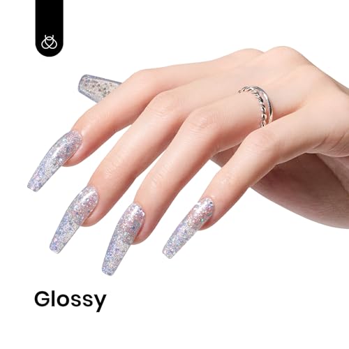 Beetles Gel Nail Polish Glitter Diamond Shine Nail Polish, 15ml Silver Chrome Gel Polish, Soak Off U V LED Nail Lamp Gel Polish Nail Long Lasting Highly Shine Art Manicure Salon DIY Home for Women - Image 5