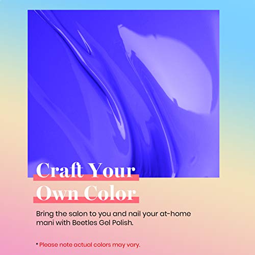 Beetles Gel Nail Polish Paulina Lapis Blue Color Translucent Soak Off Eucalyptus Green/Sage Green Color Gel Nail Polish 15ml - Image 3