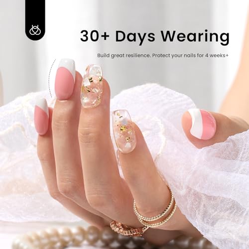 Beetles Gel Polish 5 In 1 Nail Glue and Builder Nail Gel 7 in 1 Builder Strengthener Gel Clear Building Gel Hard Gel for Nails Builder Extension, Nail Gel for Nail Tips Nail Art Design - Image 5