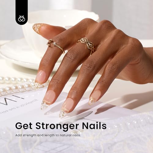 Beetles Gel Polish 5 In 1 Nail Glue and Builder Nail Gel 7 in 1 Builder Strengthener Gel Clear Building Gel Hard Gel for Nails Builder Extension, Nail Gel for Nail Tips Nail Art Design - Image 6