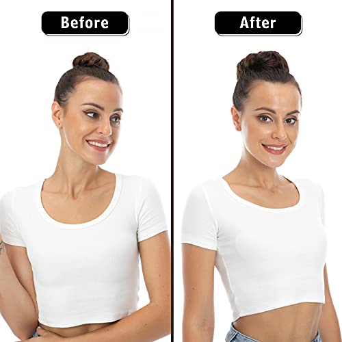 Bella Hair Messy Bun Hair Piece Real Human Hair Scrunchies for Women Instant Curly Up-do Hair Extension (#2 Dark Brown) - Image 4