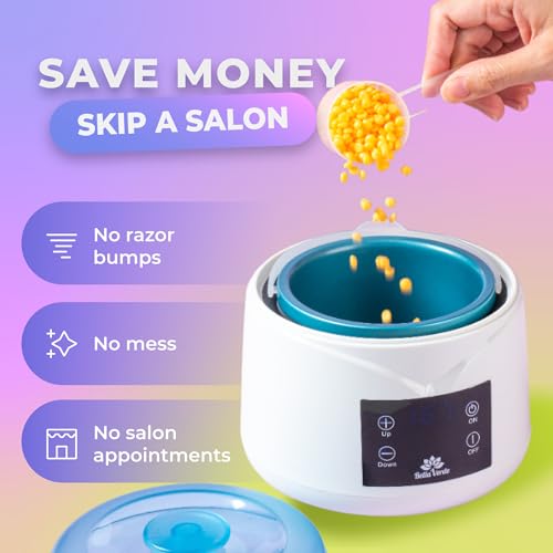 Bella Verde Waxing Kit - Home Wax Kit for Women and Men - Wax Warmer with LED display - for Brazilian Body Legs Eyebrows Face Lips Armpits - Image 3