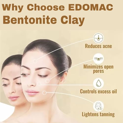Bentonite Clay Powder for Unleashing the potential of skincare rituals - 100% Natural Indian Healing Clay for cleasing and Detox facial mask and body mud (5.29 oz) - Image 5