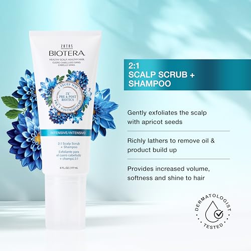 Biotera Intensive 2:1 Scalp Scrub Shampoo 6 Fl Oz Vegan Cruelty-Free Paraben Sulfate Free - Image 2