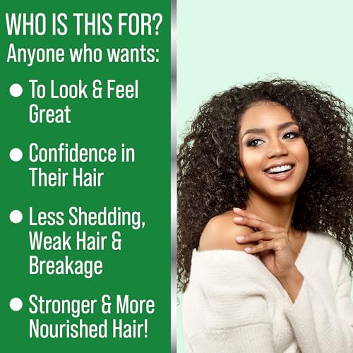 Biotin Saw Palmetto Hair Growth Oil Vegan Serum with Vitamin E Amla 2oz - Image 4