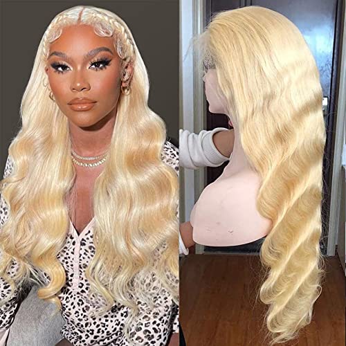 B&L Hair 613 Blonde Body Wave Lace Front Wig Human Hair 20inch 10a 13x4 613 Lace Front Wig Body Wave Human Hair with Baby Hair 150 Density lace front wigs human hair (20 Inch, 613 Blonde) - Image 3