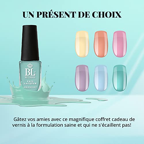 BL The Pastels Luxury 6 Pack Nail Polish Set - Quick Dry Professional Quality - Image 6