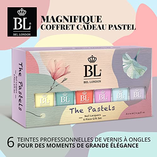 BL The Pastels Luxury 6 Pack Nail Polish Set - Quick Dry Professional Quality - Image 4