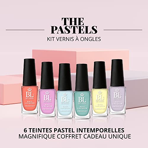 BL The Pastels Luxury 6 Pack Nail Polish Set - Quick Dry Professional Quality - Image 3