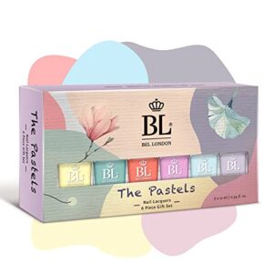 BL The Pastels Luxury 6 Pack Nail Polish Set - Quick Dry Professional Quality