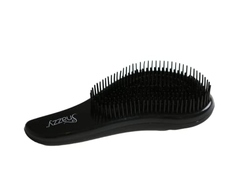 Glide Thru Detangling Hair Brush for Adults and Kids, All Hair Types, Black