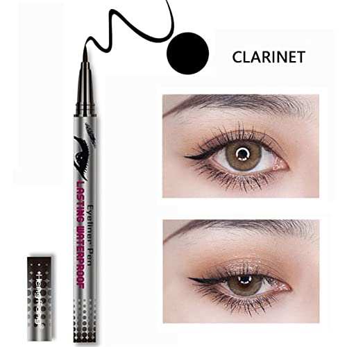 Black Liquid Eyeliner Pencil Waterproof Easy To Color Waterproof Long Eyeliner Pen for Women Girls - Image 2