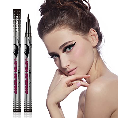 Black Liquid Eyeliner Pencil Waterproof Easy To Color Waterproof Long Eyeliner Pen for Women Girls - Image 3