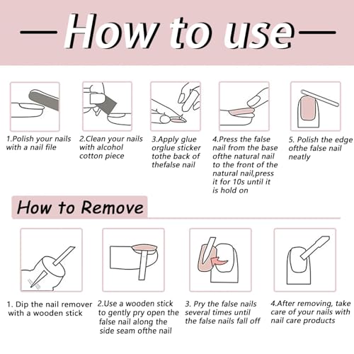 Black Press on Nails Short Square Fake Nails Luxury Solid Color with Glitter Design Coffin False Nails Glossy Acrylic Nails Reusable Artificial Nails for Women Girls Manicure Nail Decor 24pcs - Image 5