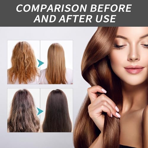 Black Silk Mild Hair Relaxer,Natural Hair Straightening Protector,2024 New Black Silk Hair Relaxer for Curly Hair,Natural Black Silk Mild Hair Relaxer Hair (5pcs,Black) - Image 5