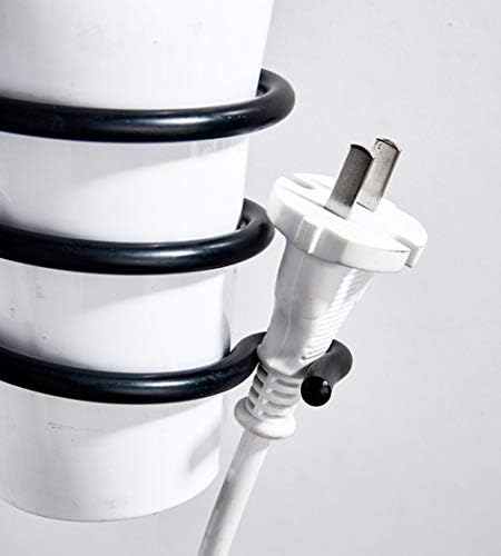 Black Bathroom Wall-Mount Hair Tool Organizer with Multiple Storage Slots - Image 3