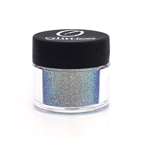 Blazing Blue - Nail Art Iridescent Fine (.008") Glitter Powder - for Gel Nail Polish, Gel and Acrylic Nail Powder - (10 Gram Jar)