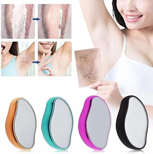 Bleam Crystal Hair Eraser, Crystal Hair Remover for Women and Men, Painless Exfoliation Magic Crystal Hair Remover Crystal Smooth Hair Remover for Legs (Black) - Image 4