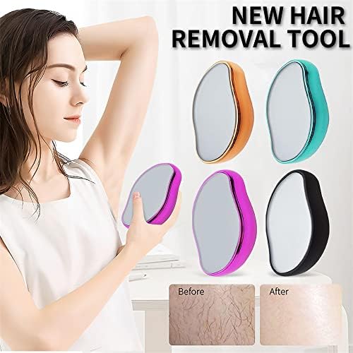 Bleam Crystal Hair Eraser, Crystal Hair Remover for Women and Men, Painless Exfoliation Magic Crystal Hair Remover Crystal Smooth Hair Remover for Legs (Sliver) - Image 3