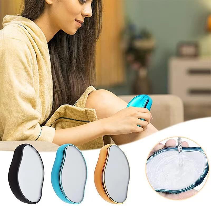 Bleam Crystal Hair Eraser, Crystal Hair Remover for Women and Men, Painless Exfoliation Magic Crystal Hair Remover Crystal Smooth Hair Remover for Legs (Sliver) - Image 6