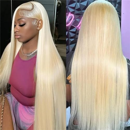 Blonde Lace Front Wigs Human Hair 613 HD Lace Front Wig Human Hair 180% Density 13x4 Straight Lace Frontal Wig Human Hair Pre Plucked With Baby Hair For Women 22 Inch