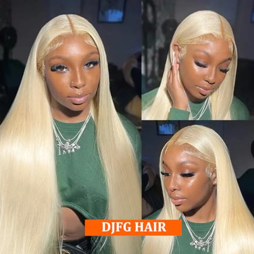 Blonde Wig Human Hair 613 Lace Front Wig Human Hair 28 Inch 613 13x6 Lace Front Wig Human Hair 200 Density HD Lace Frontal Wig Straight Glueless Wig Blonde Lace Front Wigs Human Hair - Image 7